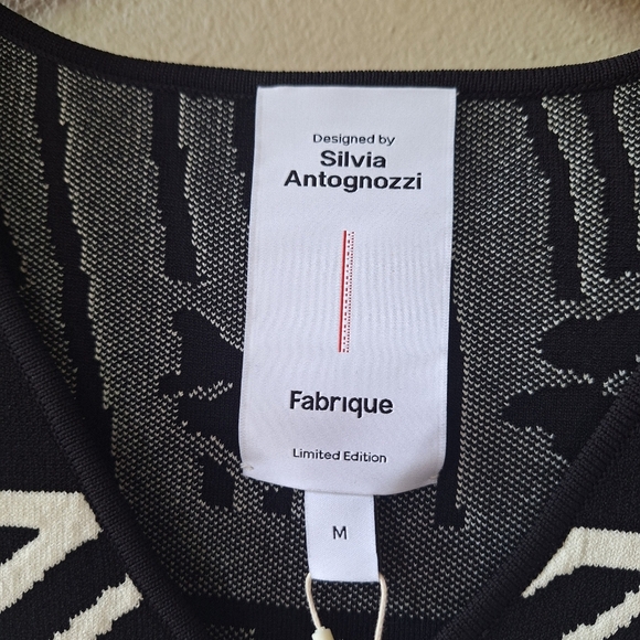 NWT Silvia Antognozzi Lana Jaquard Button Down Sweater Vest Size M - Picture 2 of 8